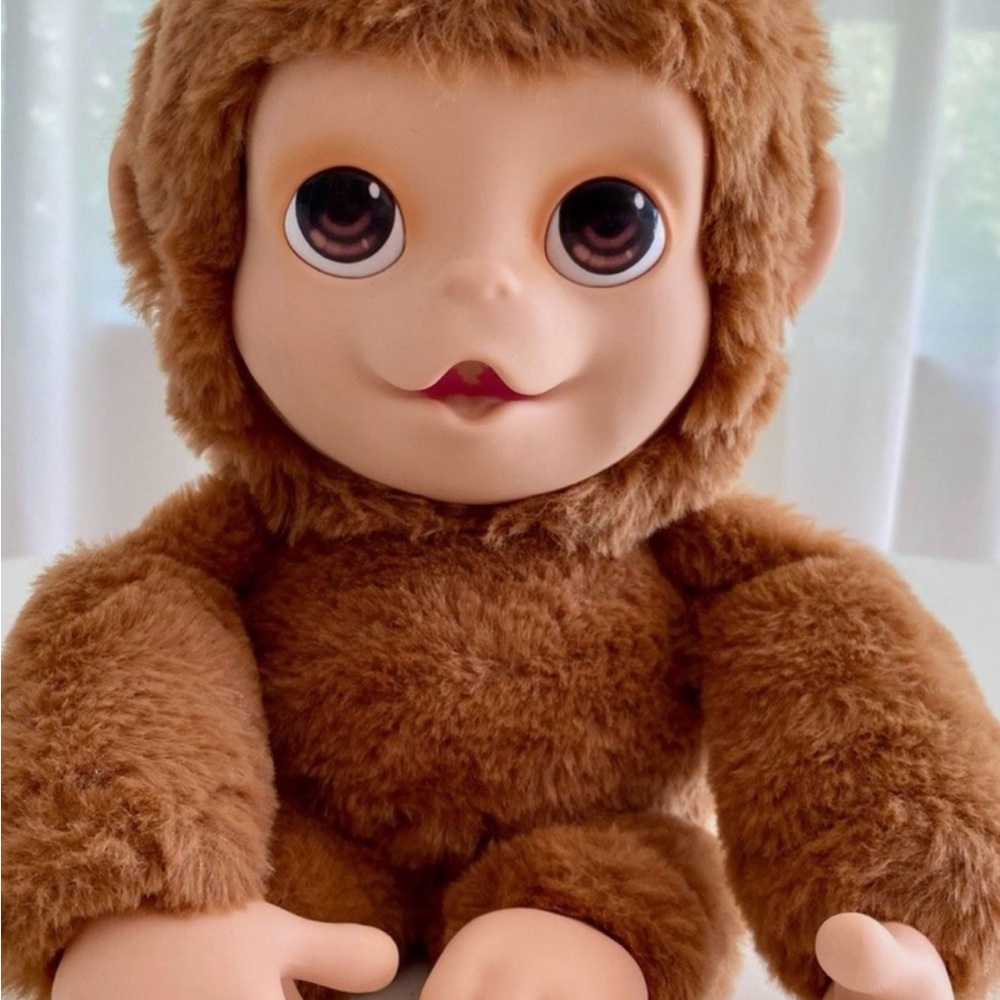 Charming Brown Plush Monkey Toy